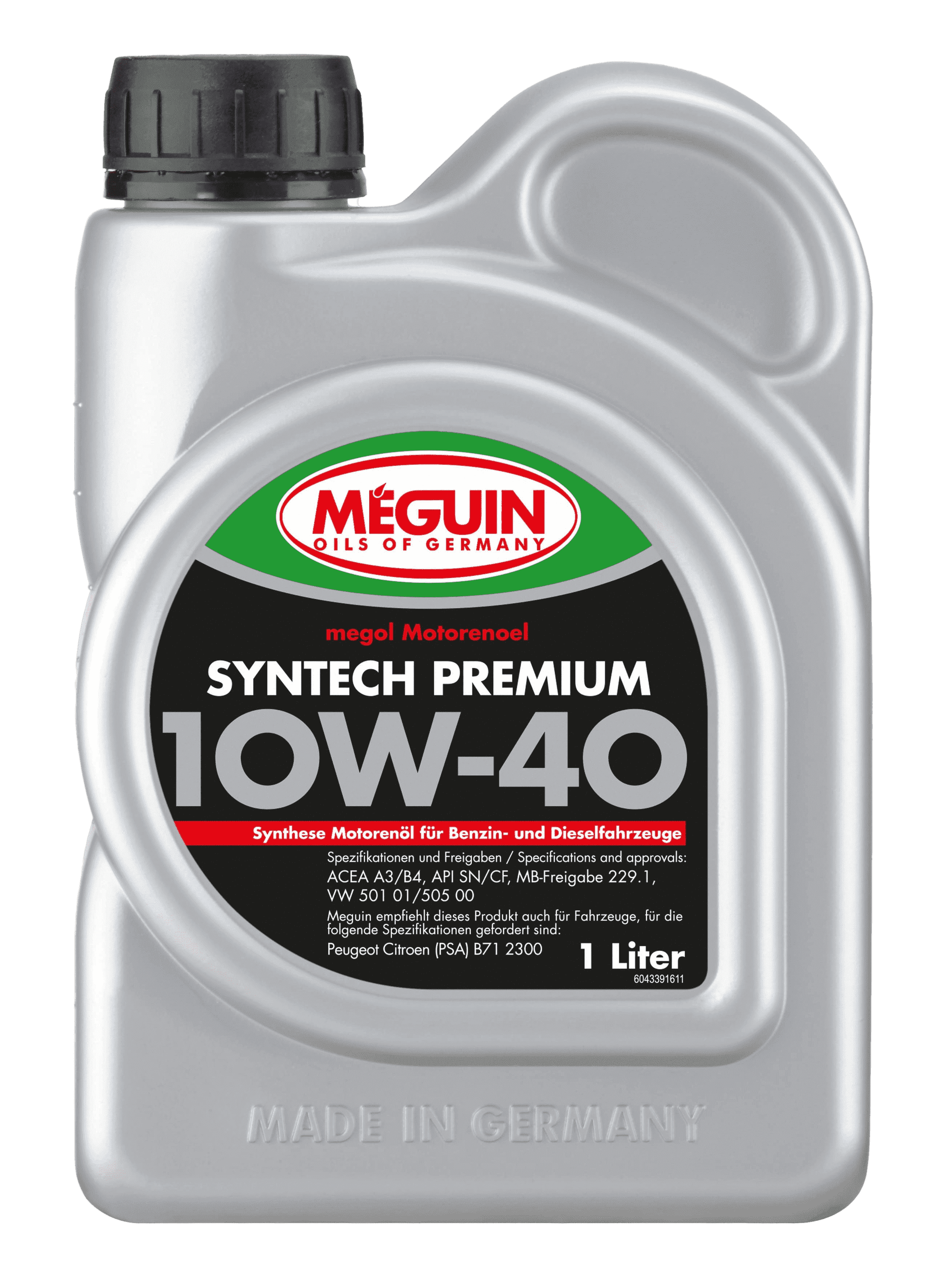Моторное масло MEGUIN Megol Syntech Premium 10W-40, 1л